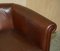 Fauteuil Club Tub en Cuir Marron de Laura Ashley 17