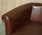 Brown Leather Tub Club Armchair from Laura Ashley 16