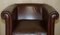 Brown Leather Tub Club Armchair from Laura Ashley, Image 3