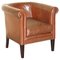 Brown Leather Tub Club Armchair from Laura Ashley 1