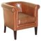 Brown Leather Tub Club Armchair from Laura Ashley, Image 1