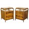 Art Deco Metal Medical Bedside Tables Hand Painted, 1920s, Set of 2, Image 1