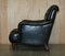 Chesterfield Bridgewater Black Leather Armchair from Howard & Sons, 1880s, Image 19