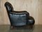 Chesterfield Bridgewater Black Leather Armchair from Howard & Sons, 1880s, Image 17