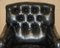 Chesterfield Bridgewater Black Leather Armchair from Howard & Sons, 1880s, Image 3