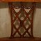 Vintage Hand Dyed Brown Leather Hand Carved Frame Dining Chairs, Set of 6 7