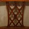 Vintage Hand Dyed Brown Leather Hand Carved Frame Dining Chairs, Set of 6, Image 7