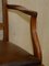 Vintage Hand Dyed Brown Leather Hand Carved Frame Dining Chairs, Set of 6 9