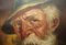 Niederländischer Künstler, Mann mit grauem Haar & Mütze, Öl auf Leinwand, Gerahmt 10