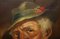 Dutch Artist, Man with Grey Hair & Cap, Oil on Canvas, Framed 8