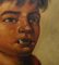 Janson, Young Boy Smoking, 1930, Oil on Canvas, Framed 9