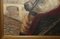 Jma Kensinck, Man Smoking a Pipe, Oil on Canvas, Framed 8