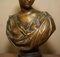 Estatua francesa de bronce sobre tintero, década de 1880, Imagen 6