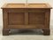Early 20th Century Oak Blanket Chest Trunk with Scroll Carved, Image 15