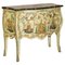 Chinese Chinoiserie Hand Painted Commode Chest of Drawers with Marbled Top 1