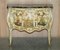 Chinese Chinoiserie Hand Painted Commode Chest of Drawers with Marbled Top 2
