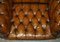 Chesterfield Armchair Whisky Brown Leather 15