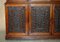 Victorian Hardwood & Embossed Leather Library Bookcase 9