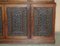 Victorian Hardwood & Embossed Leather Library Bookcase, Image 10
