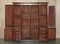 Victorian Hardwood & Embossed Leather Library Bookcase, Image 15