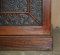 Victorian Hardwood & Embossed Leather Library Bookcase, Image 11