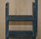 Patina Painted Finish Library Reading Bookcase Steps Ladder, 1880s 6