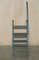 Patina Painted Finish Library Reading Bookcase Steps Ladder, 1880s 10