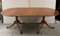 Vintage Yew Wood Twin Pedestal Extending Dining Table 16
