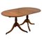 Vintage Yew Wood Twin Pedestal Extending Dining Table, Image 1