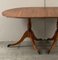 Vintage Yew Wood Twin Pedestal Extending Dining Table 7