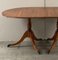 Vintage Yew Wood Twin Pedestal Extending Dining Table, Image 7