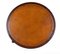 Mesa de centro victoriana abatible de cuero marrón con base trípode tallada con ruedas, Imagen 6