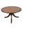 Victorian Tilt-Top Brown Leather Coffee Table in Carved Tripod Base Lion Castors, Image 1