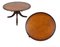 Victorian Tilt-Top Brown Leather Coffee Table in Carved Tripod Base Lion Castors 2