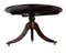 Victorian Tilt-Top Brown Leather Coffee Table in Carved Tripod Base Lion Castors, Image 4
