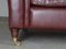 Heritage 3-Seater Brown Leather Mortimer Sofa with Castors by Laura Ashley 6