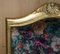 Französische Louis XV Fauteuils Armlehnstühle mit Gestell aus vergoldetem Holz, 2er Set 6