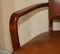 Art Deco Brown Leather Office Desk Chair Sculpted Frame from Ralph Lauren 12