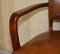 Art Deco Brown Leather Office Desk Chair Sculpted Frame from Ralph Lauren, Image 12