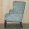 Thomas Chippendale Hand Carved Wingback Armchair, 1820s, Image 17