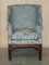 Thomas Chippendale Hand Carved Wingback Armchair, 1820s, Image 3