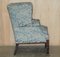 Thomas Chippendale Hand Carved Wingback Armchair, 1820s, Image 15