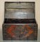 Antique Tibetan Chinese Dragon Polychrome Painted Trunk or Linen Chest, Image 16