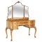 Hand Carved Burr Walnut Dressing Table from Maple & Co 1