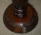 Pedestal inglés vintage de madera tallada, 1900, Imagen 9