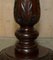 Pedestal inglés vintage de madera tallada, 1900, Imagen 8