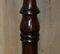 Pedestal inglés vintage de madera tallada, 1900, Imagen 6