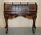 Antique Oxblood Leather Demilune Gallery Desk from Patrick Beakey Dublin, 1850, Image 19