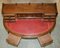 Antique Oxblood Leather Demilune Gallery Desk from Patrick Beakey Dublin, 1850, Image 20