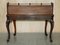 Antique Oxblood Leather Demilune Gallery Desk from Patrick Beakey Dublin, 1850, Image 17